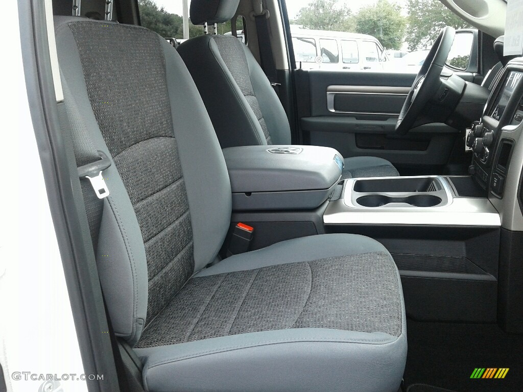 2018 1500 Big Horn Quad Cab - Bright White / Black/Diesel Gray photo #12