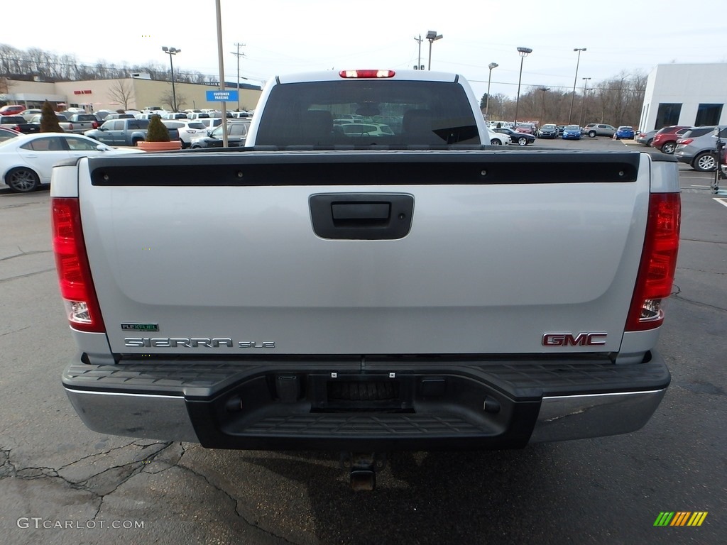 2010 Sierra 1500 SLE Extended Cab 4x4 - Pure Silver Metallic / Dark Titanium/Light Titanium photo #6