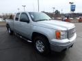 2010 Pure Silver Metallic GMC Sierra 1500 SLE Extended Cab 4x4  photo #10