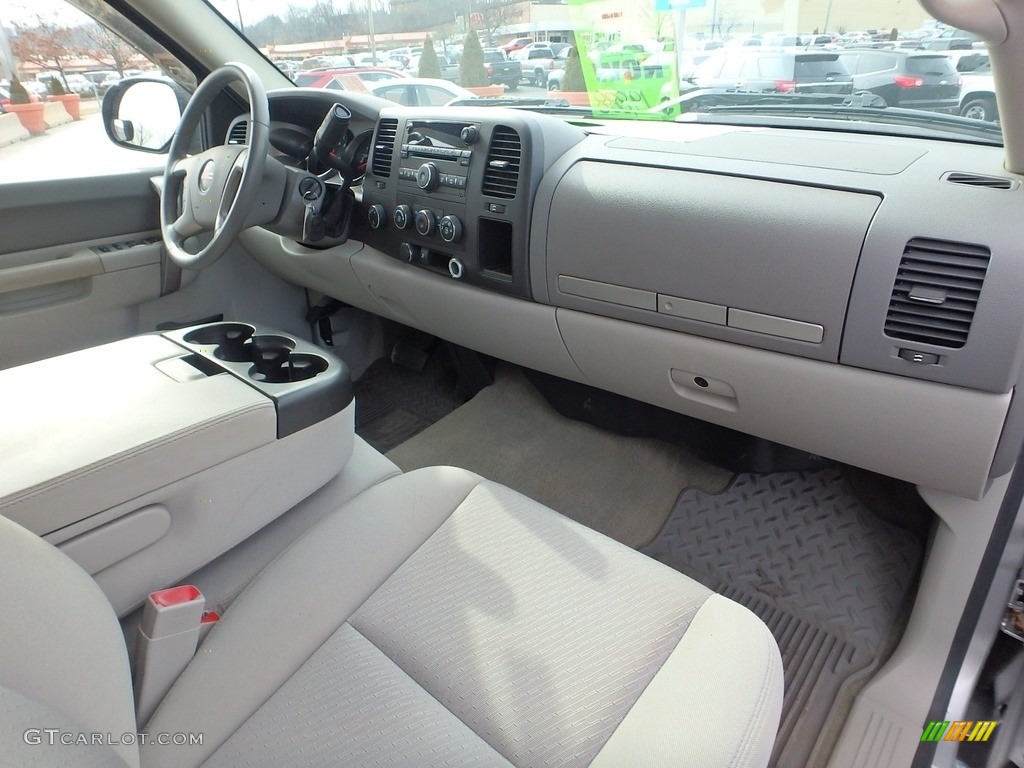 2010 Sierra 1500 SLE Extended Cab 4x4 - Pure Silver Metallic / Dark Titanium/Light Titanium photo #15