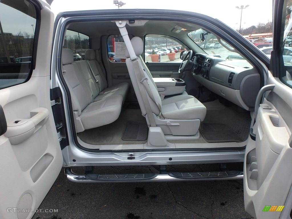 2010 Sierra 1500 SLE Extended Cab 4x4 - Pure Silver Metallic / Dark Titanium/Light Titanium photo #18