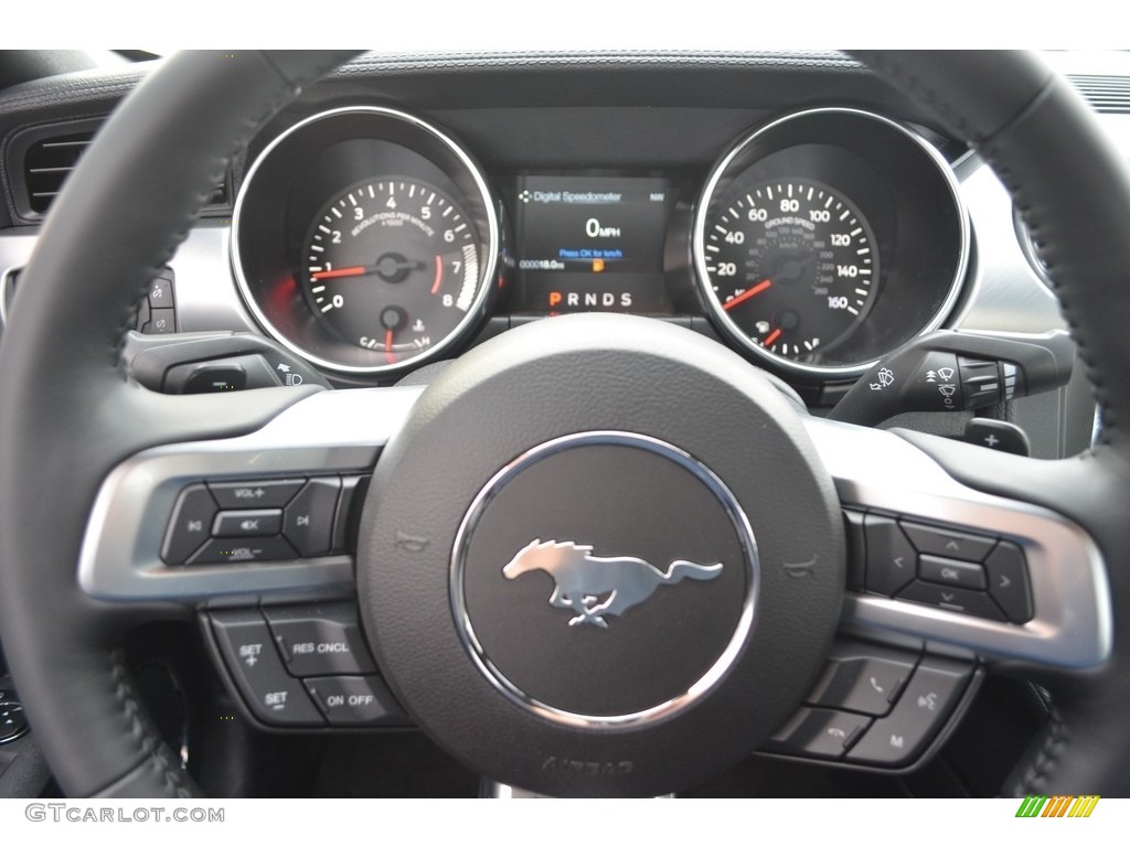 2018 Mustang EcoBoost Premium Fastback - Kona Blue / Ebony photo #16