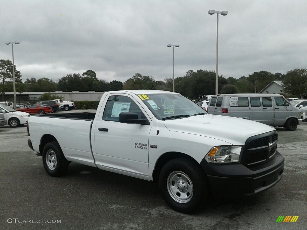 2018 1500 Tradesman Regular Cab - Bright White / Black/Diesel Gray photo #8