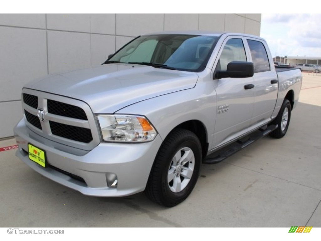 2017 1500 Express Crew Cab - Bright Silver Metallic / Black/Diesel Gray photo #3