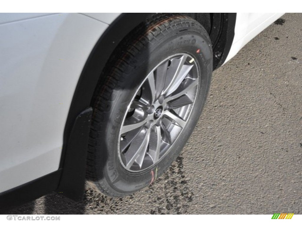 2018 Highlander XLE AWD - Blizzard White Pearl / Ash photo #10