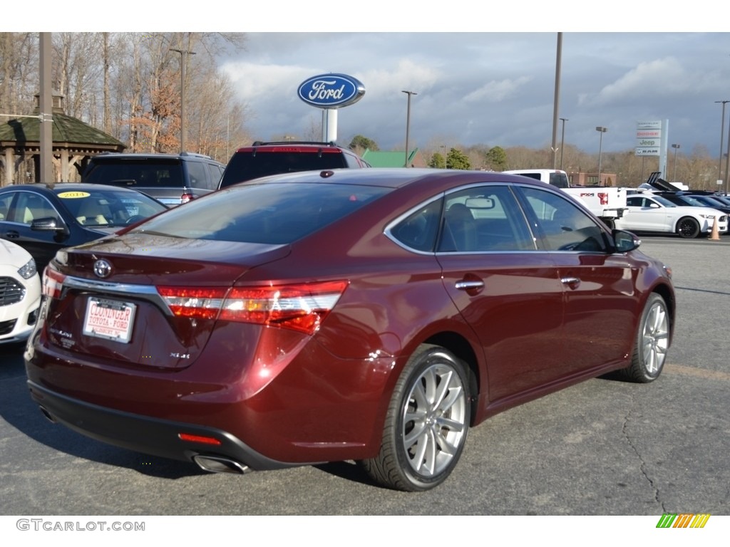 2014 Avalon XLE - Sizzling Crimson Mica / Black photo #3