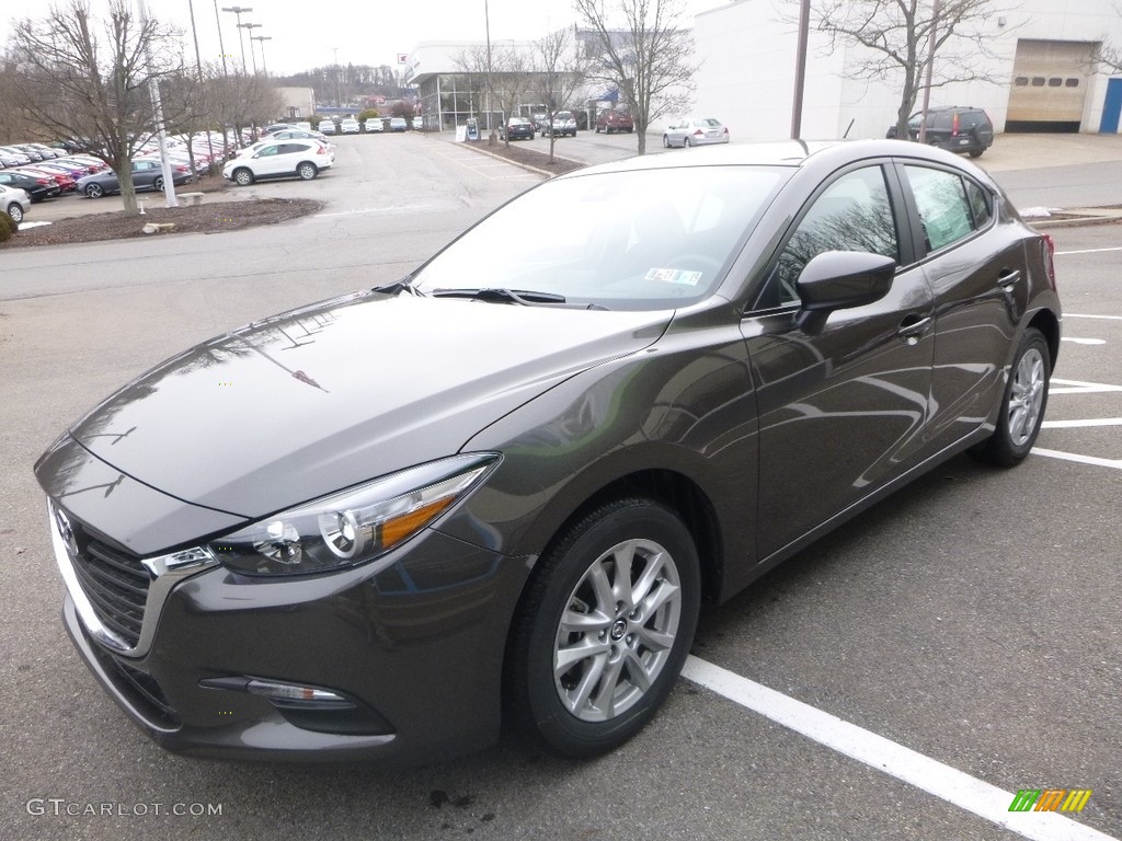 2018 MAZDA3 Sport 5 Door - Titanium Flash Mica / Black photo #5