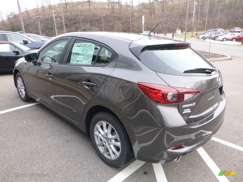 2018 MAZDA3 Sport 5 Door - Titanium Flash Mica / Black photo #6