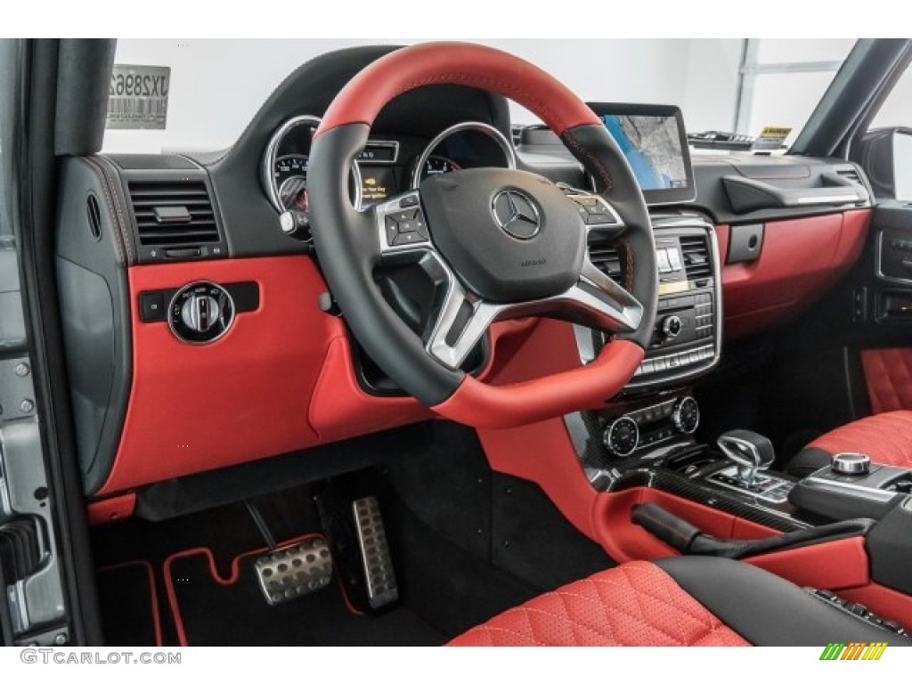 2018 Mercedes-Benz G 63 AMG designo Classic Red Two-Tone Dashboard Photo #125161580