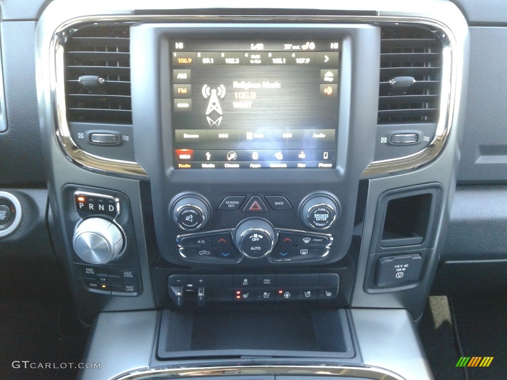 2018 1500 Night Crew Cab 4x4 - Brilliant Black Crystal Pearl / Black photo #19