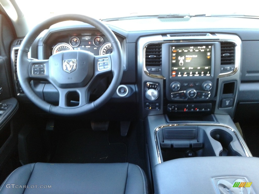 2018 1500 Night Crew Cab 4x4 - Brilliant Black Crystal Pearl / Black photo #30