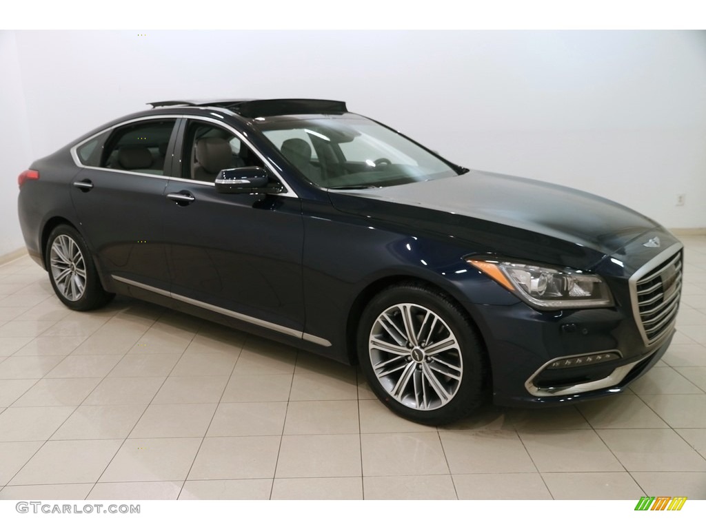 2018 Genesis G80 AWD - Adriatic Blue / Gray photo #1