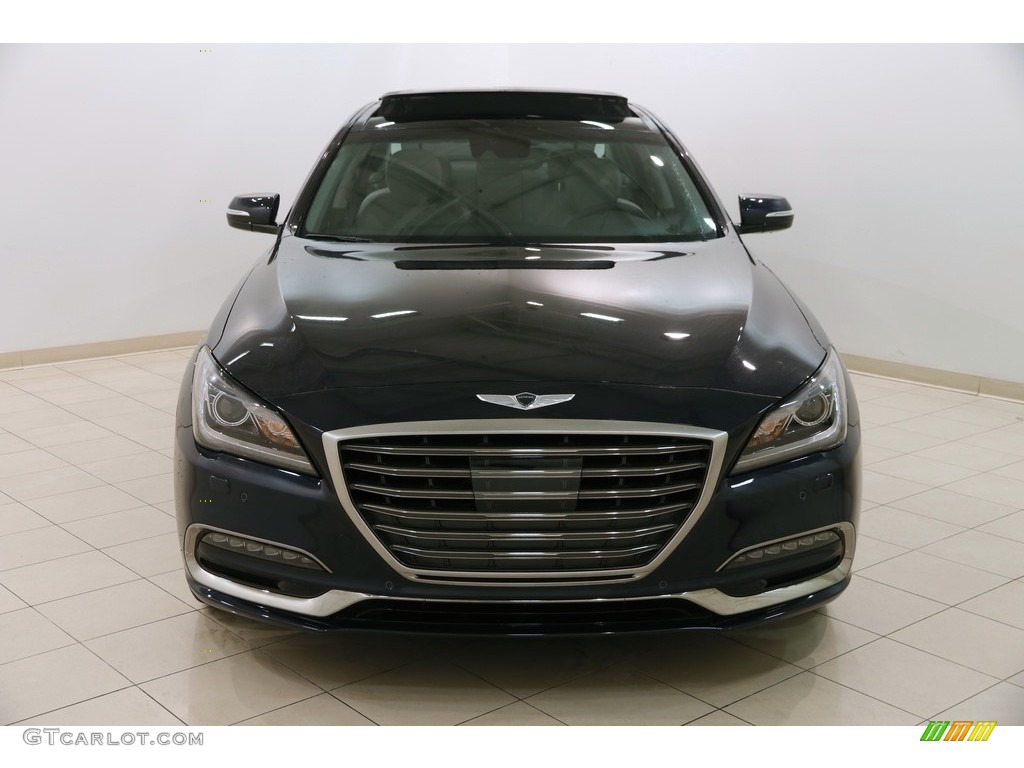 2018 Genesis G80 AWD - Adriatic Blue / Gray photo #2