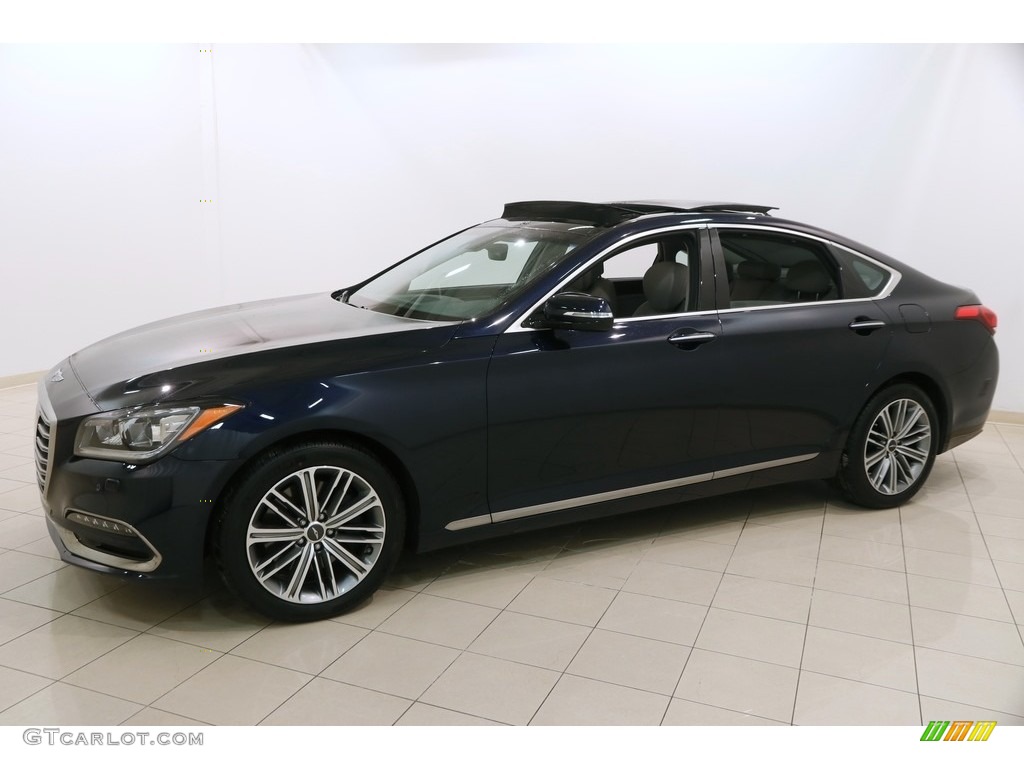 2018 Genesis G80 AWD - Adriatic Blue / Gray photo #3