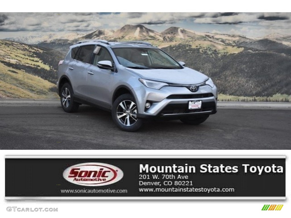 2018 RAV4 XLE AWD - Silver Sky Metallic / Black photo #1