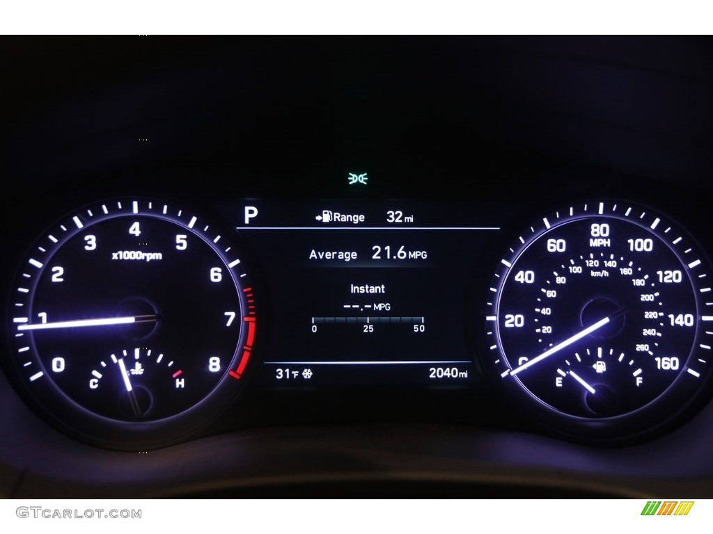 2018 Genesis G80 AWD - Adriatic Blue / Gray photo #9