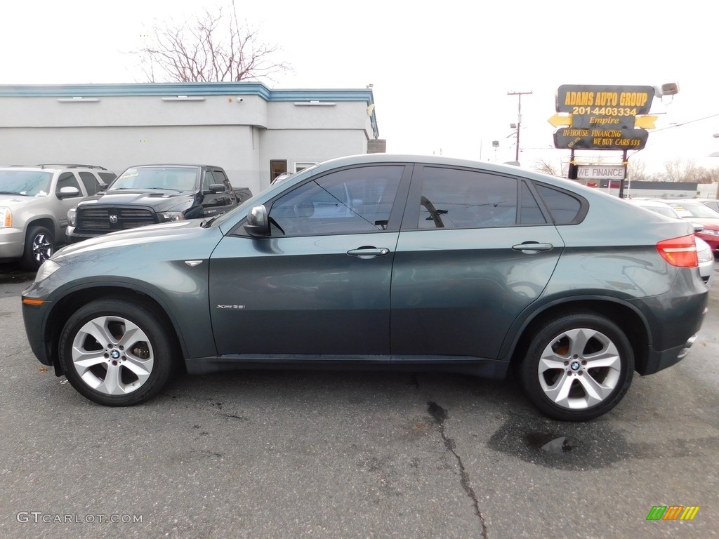 2008 X6 xDrive35i - Tasman Green Metallic / Black photo #2