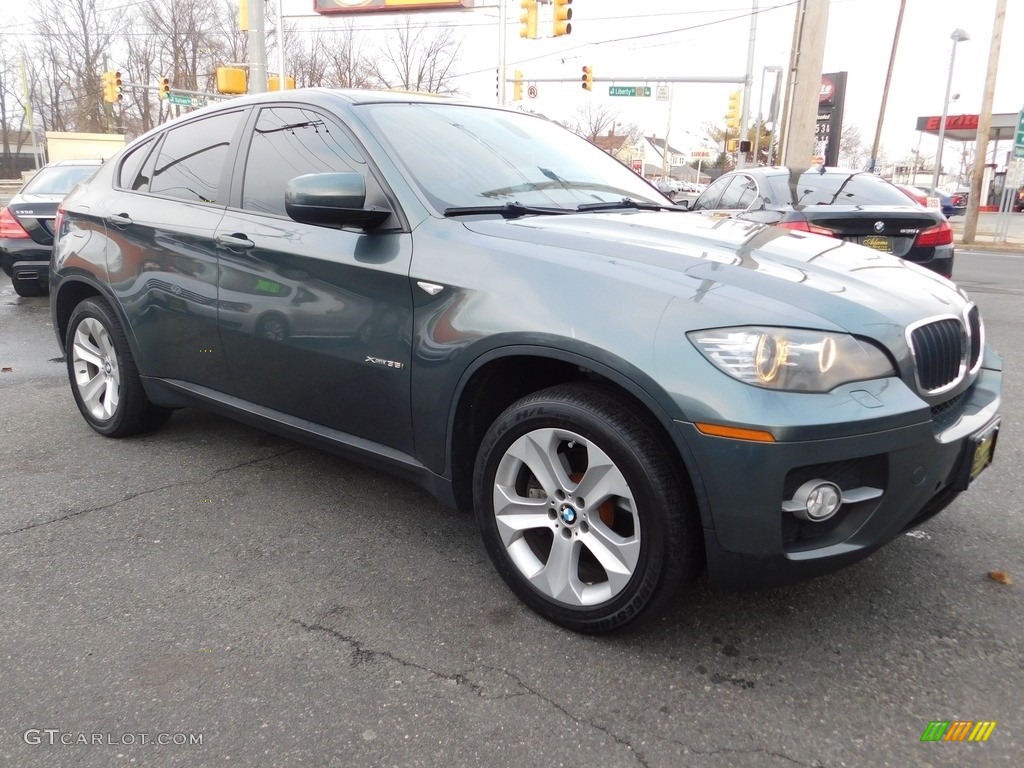 2008 X6 xDrive35i - Tasman Green Metallic / Black photo #7