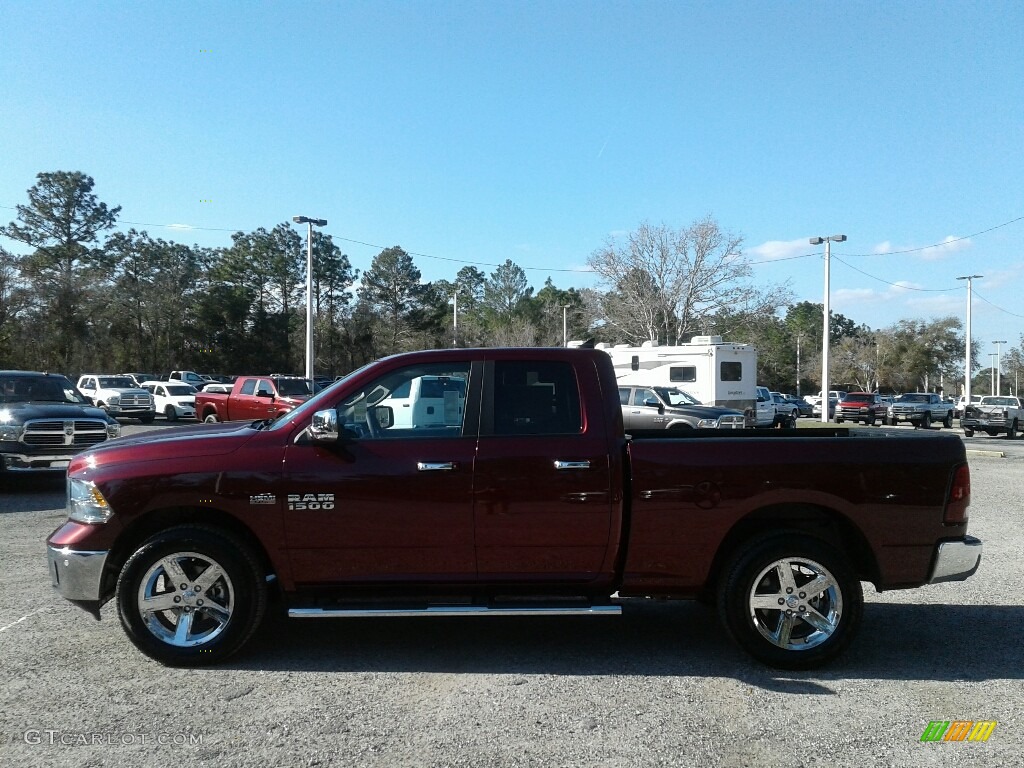 2018 1500 Big Horn Quad Cab - Delmonico Red Pearl / Black/Diesel Gray photo #2