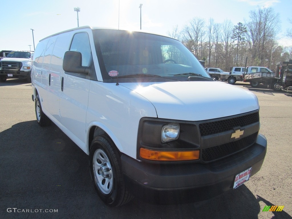 2012 Express 1500 Cargo Van - Summit White / Medium Pewter photo #7