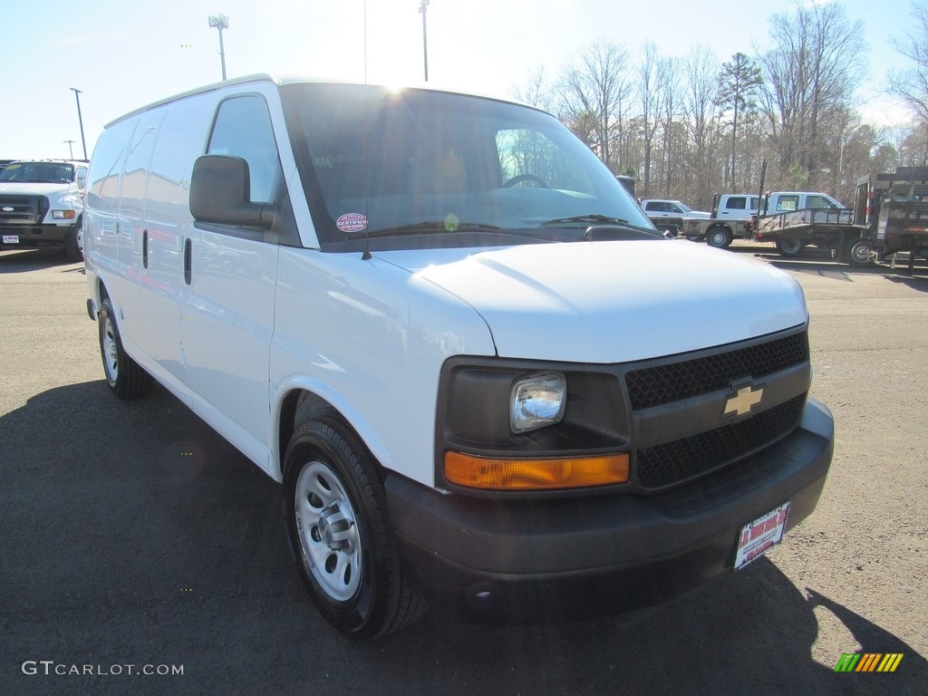 2012 Express 1500 Cargo Van - Summit White / Medium Pewter photo #42