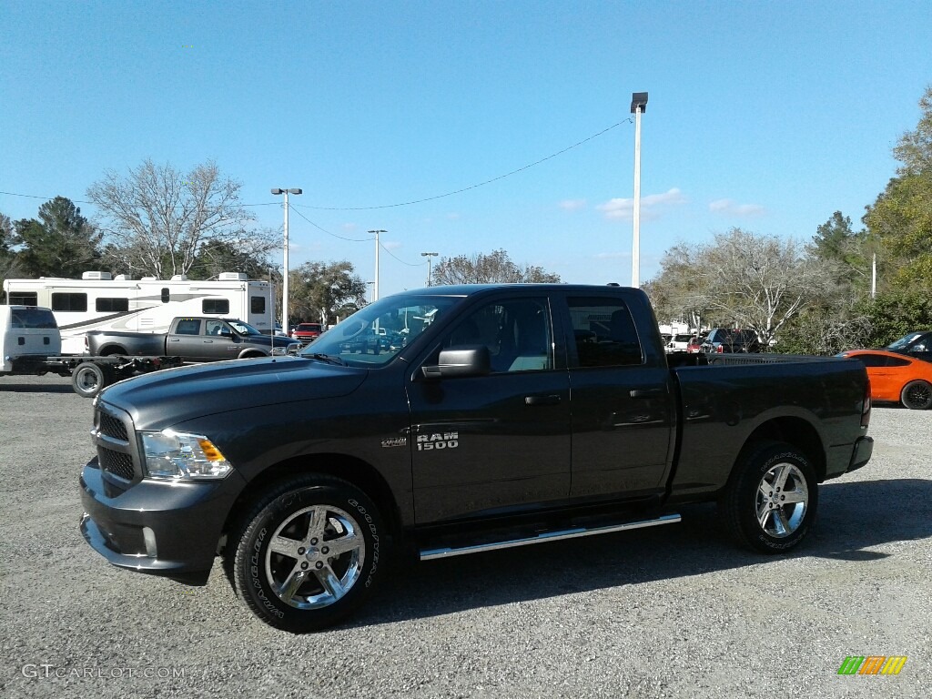 2018 1500 Express Quad Cab 4x4 - Granite Crystal Metallic / Black/Diesel Gray photo #1