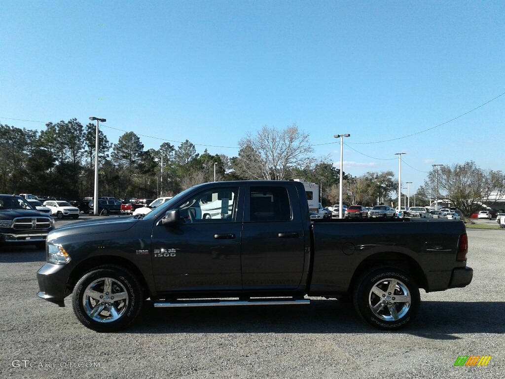 2018 1500 Express Quad Cab 4x4 - Granite Crystal Metallic / Black/Diesel Gray photo #2