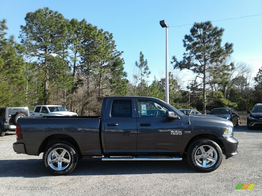 2018 1500 Express Quad Cab 4x4 - Granite Crystal Metallic / Black/Diesel Gray photo #6