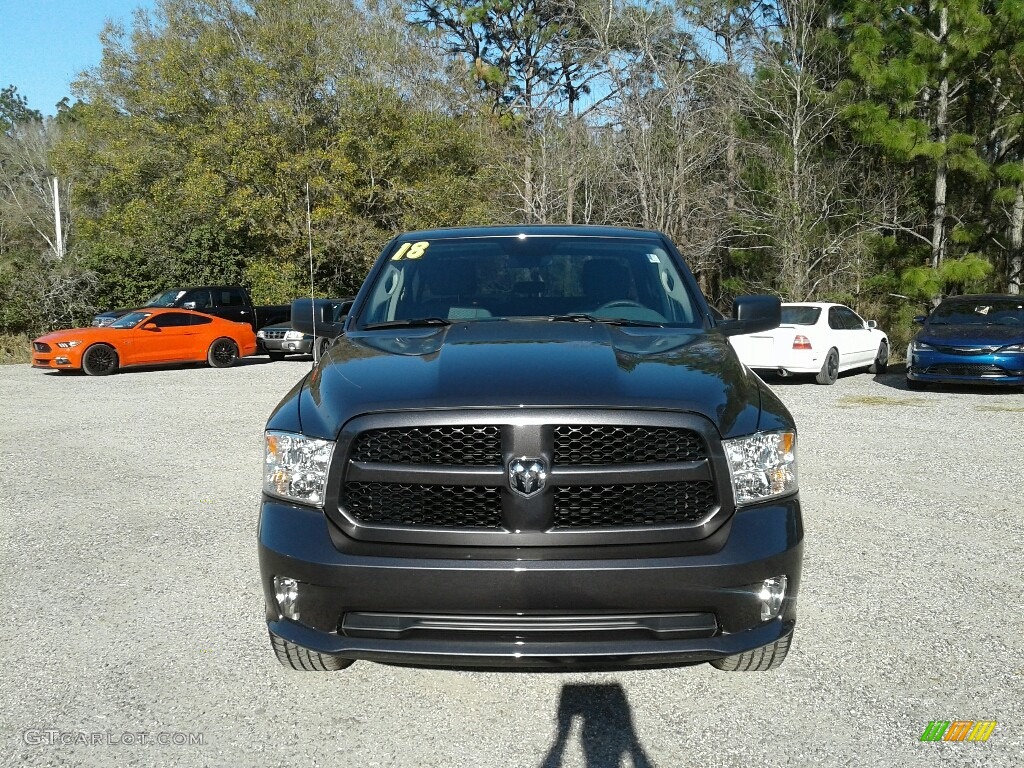2018 1500 Express Quad Cab 4x4 - Granite Crystal Metallic / Black/Diesel Gray photo #8