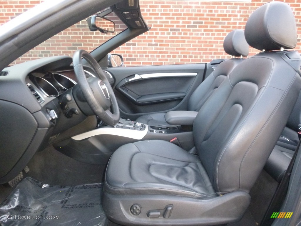 2011 A5 2.0T quattro Convertible - Meteor Grey Pearl Effect / Black photo #24