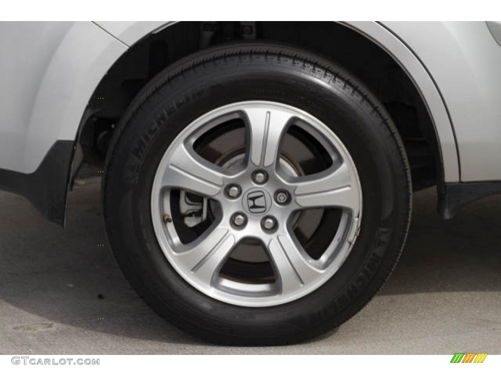 2015 Pilot EX - Alabaster Silver Metallic / Gray photo #31