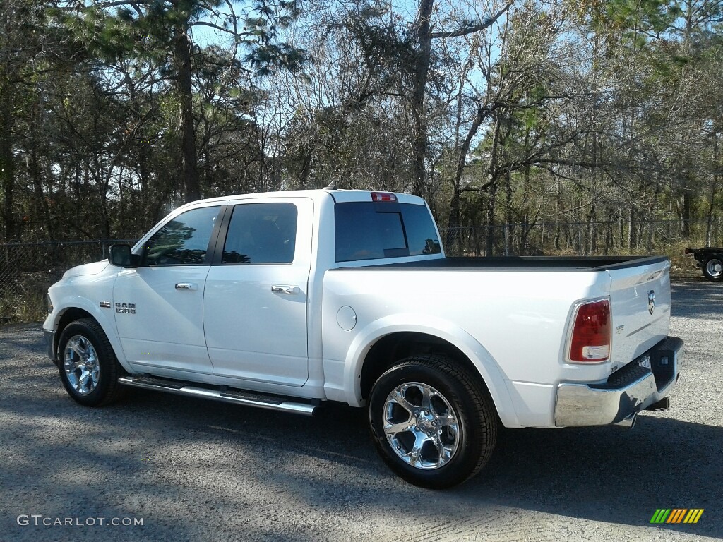 2018 1500 Laramie Crew Cab - Bright White / Canyon Brown/Light Frost Beige photo #3