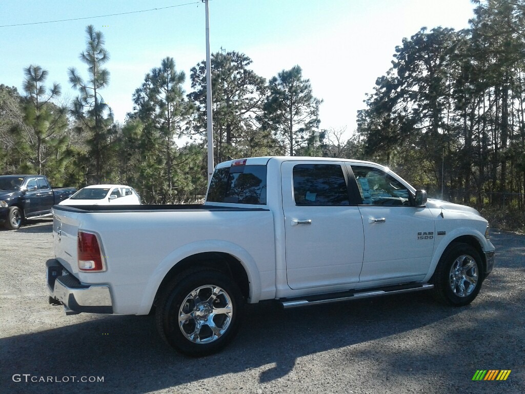 2018 1500 Laramie Crew Cab - Bright White / Canyon Brown/Light Frost Beige photo #5