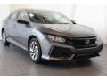 Modern Steel Metallic - Civic LX Hatchback Photo No. 2
