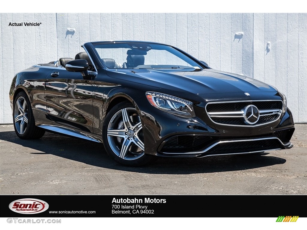 2017 S 63 AMG 4Matic Cabriolet - Black / designo Black photo #1