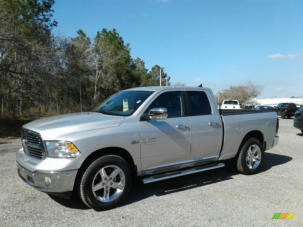 2018 1500 Big Horn Quad Cab - Bright Silver Metallic / Black/Diesel Gray photo #1