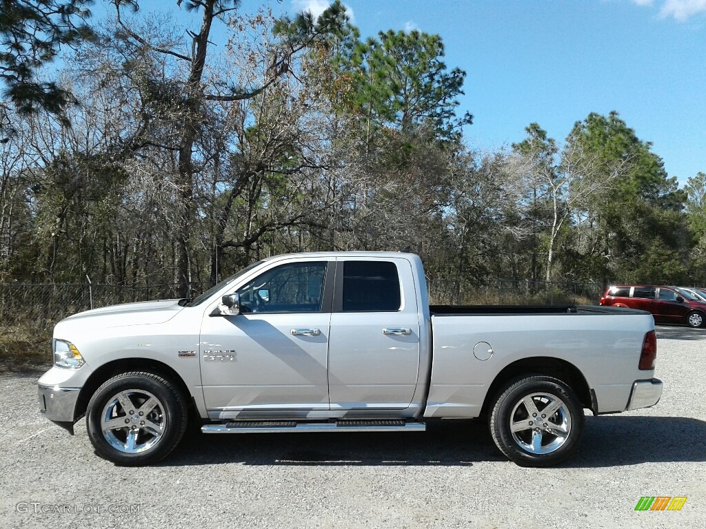 2018 1500 Big Horn Quad Cab - Bright Silver Metallic / Black/Diesel Gray photo #2