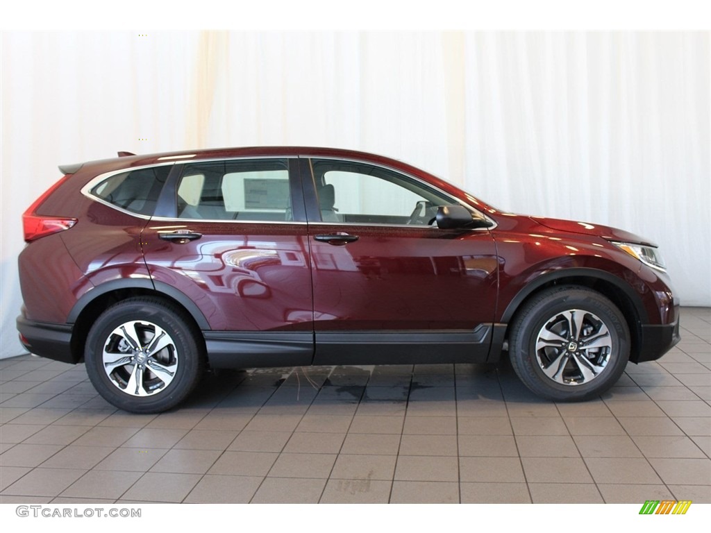 2018 CR-V LX - Basque Red Pearl II / Gray photo #3