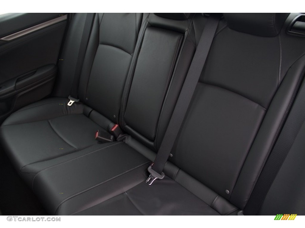2018 Civic EX-L Navi Hatchback - Crystal Black Pearl / Black photo #14