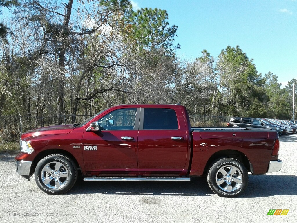 2018 1500 Big Horn Crew Cab - Delmonico Red Pearl / Black/Diesel Gray photo #2