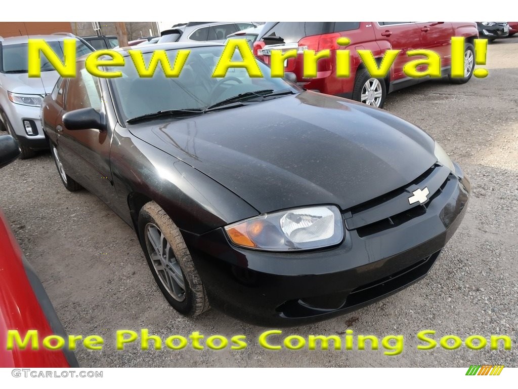 2004 Cavalier Coupe - Black / Graphite photo #1