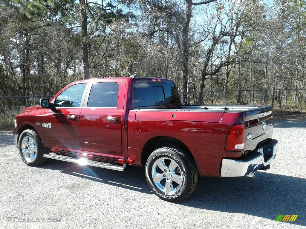 2018 1500 Big Horn Crew Cab - Delmonico Red Pearl / Black/Diesel Gray photo #3