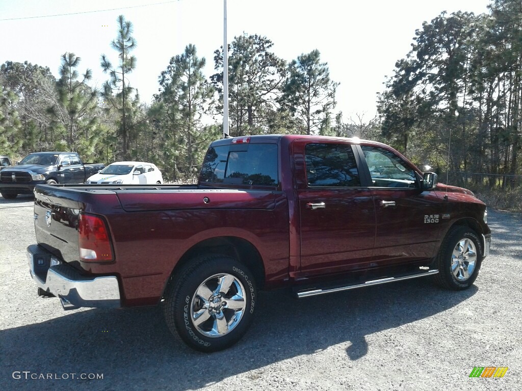 2018 1500 Big Horn Crew Cab - Delmonico Red Pearl / Black/Diesel Gray photo #5