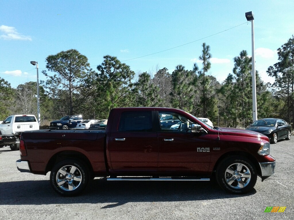 2018 1500 Big Horn Crew Cab - Delmonico Red Pearl / Black/Diesel Gray photo #6