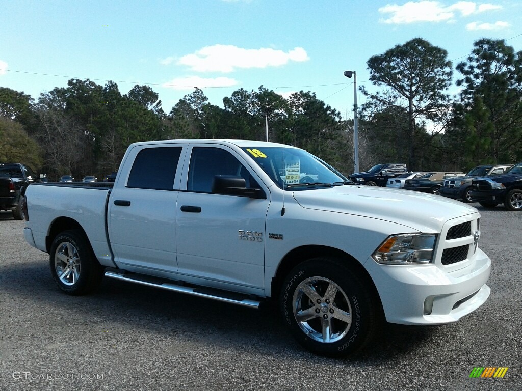 2018 1500 Express Crew Cab - Bright White / Black/Diesel Gray photo #7