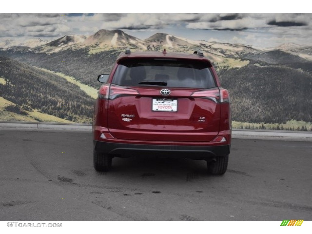2018 RAV4 LE AWD - Ruby Flare Pearl / Black photo #4