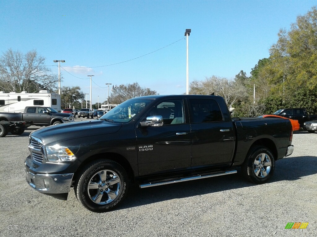 2018 1500 Big Horn Crew Cab - Granite Crystal Metallic / Black/Diesel Gray photo #1