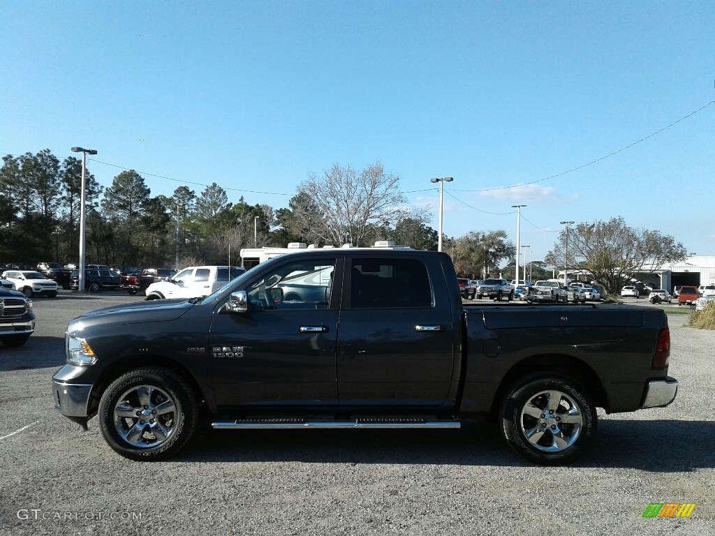 2018 1500 Big Horn Crew Cab - Granite Crystal Metallic / Black/Diesel Gray photo #2