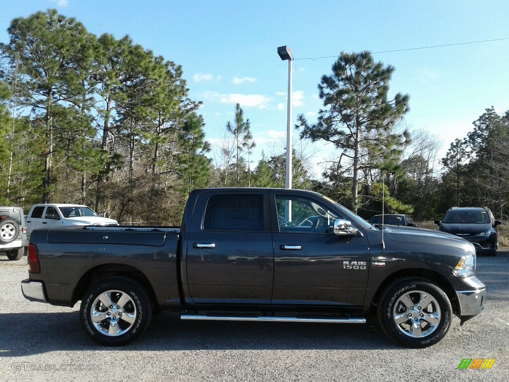 2018 1500 Big Horn Crew Cab - Granite Crystal Metallic / Black/Diesel Gray photo #6