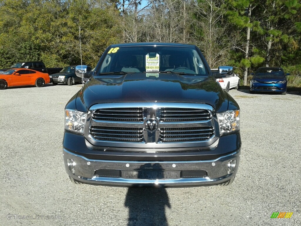 2018 1500 Big Horn Crew Cab - Granite Crystal Metallic / Black/Diesel Gray photo #8